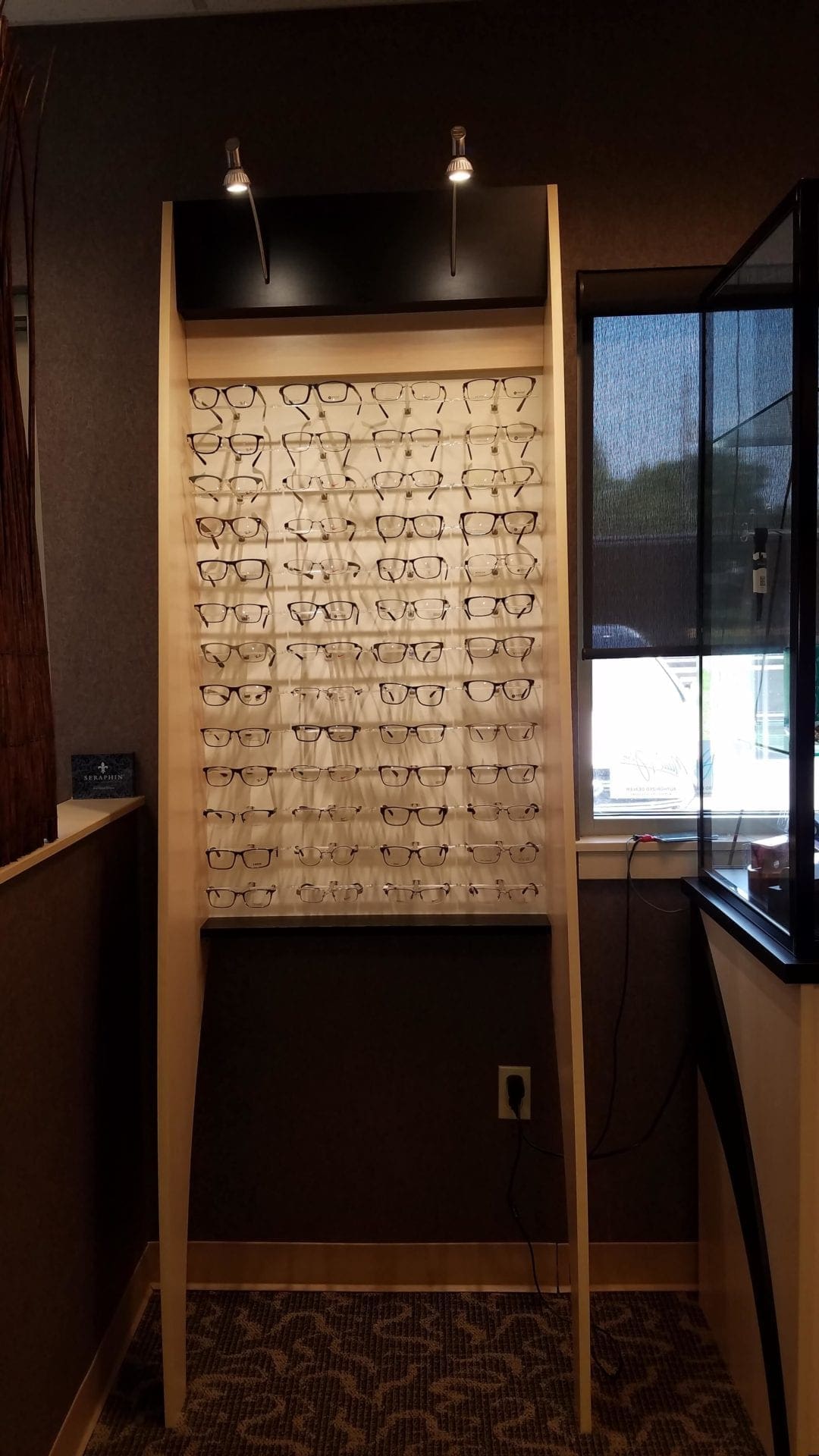 Eye Designs Optical Displays, Reception Desk & Reception Chairs